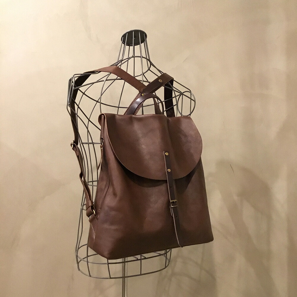 楽天市場】【alto.】シュリンクレザーコンビのロールトップリュック