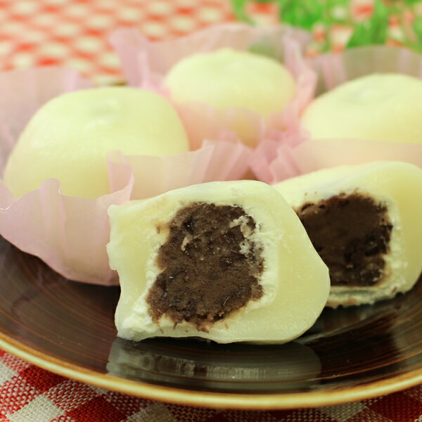 楽天市場】岡山 大正9年創業 おもちの黒川 生クリーム入り豆塩大福×10