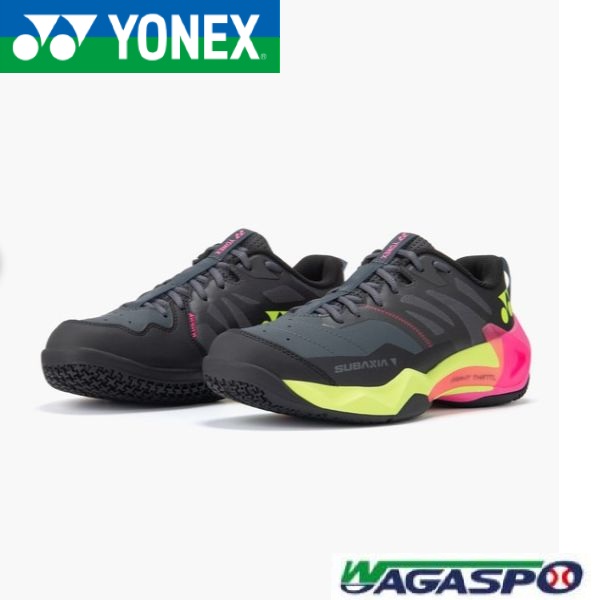 【ヨネックス YONEX】 バドミントン シューズ SUBAXIA GT MEN サブアクシアGTメン 144 DARKGRAY ダークグレー 24.5から27.5 SHBSG1M|ワガスポ 店