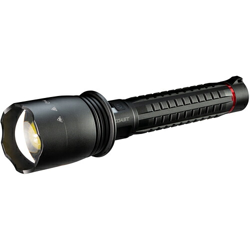 ＣＯＡＳＴ　コースト　ＬＥＤフラッシュライト　ＸＰ８０Ｒ　充電式　カートリッジ式　ＩＰ６７　防水・防塵　１５０００ｌｍ　ＵＳＢ-Ｃ　専用充電池　単３電池（別売）　31074｜わがと照明