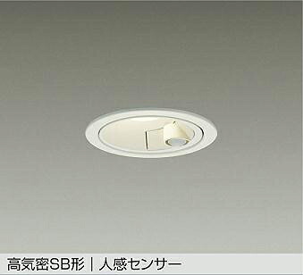 ＤＡＩＫＯ　ＬＥＤ人感センサー付ダウンライト　埋込穴φ１００ｍｍ　白熱灯１００Ｗ相当　（ＬＥＤ内蔵）　温白色　３５００Ｋ　DDL-6261AW