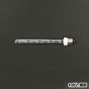 アサヒ　クリプトンボーランプ　４０Ｗ　Ｅ２６口金　クリアー　ショートサイズ（全長２２５ｍｍ）　KA40WSE26