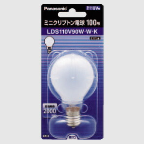パナソニック　ミニクリプトン電球　クリア　LDS110V54WCK　30個 lds110v90wwk.jpg