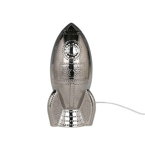 ＤＵＬＴＯＮ　ダルトン　PORCELAIN ROCKET LIGHT CROME　フロアライト　デスクランプ　クローム　Ｅ１７口金　電源コード　ＯＮ/ＯＦＦスイッチ　ランプ別売　DS-0774CR