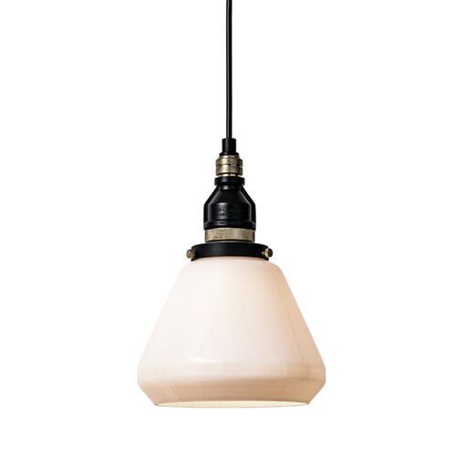 EL COMMUN　エル・コミューン　AMPERSAND FACTORY（アンパサンドファクトリー）　AMP GLASS LAMP STD BK　ペンダントライト　ソケット　引掛シーリングタイプ　ホワイトガラス　アルミニウム合金　Ｅ２６　ブラック　コード長１０００ｍｍ　ランプ別売り　AMP-L008