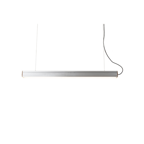 EL COMMUN エル・コミューン AMPERSAND FACTORY(アンパサンドファクトリー) AMP BAR LAMP WOOD AL ペンダントライト LEDランプバー 引掛シーリングタイプ ワイヤー吊り(天井ビス止め必要) ウッド 無段階調光 シルバー AMP-L088|わがと照明