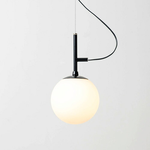 EL COMMUN エル・コミューン AMPERSAND FACTORY(アンパサンドファクトリー) Globe 1 BK/WH ペンダントライト ソケット 引掛シーリングタイプ ホワイト E17 ブラック ランプ別売り AMP-L092|わがと照明
