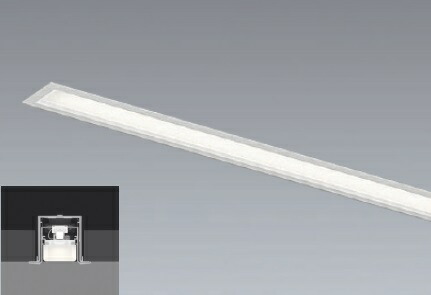 ＥＮＤＯ　ＬＥＤデザインベースライト　リニア３２　スリット埋込　Ｌ６００タイプ　端用　２０Ｗタイプ　白　ERK1014W　（ランプ別売）