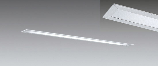 ＥＮＤＯ　ＬＥＤスリットベースライト　1灯用　埋込形　FLR40W相当　下面乳白パネル形　ERK9082W（ランプ別売）