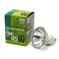 ＵＳＨＩＯ 百貨店伝達ルート ＡＤＶＡＮＣＥ ＪＲφ５０ ＥＺ１０口金（螺子釘手合い） ４５Ｗ 広角 【１０個入り口・入口】 JR12V45WLW/KUV/EZ-H