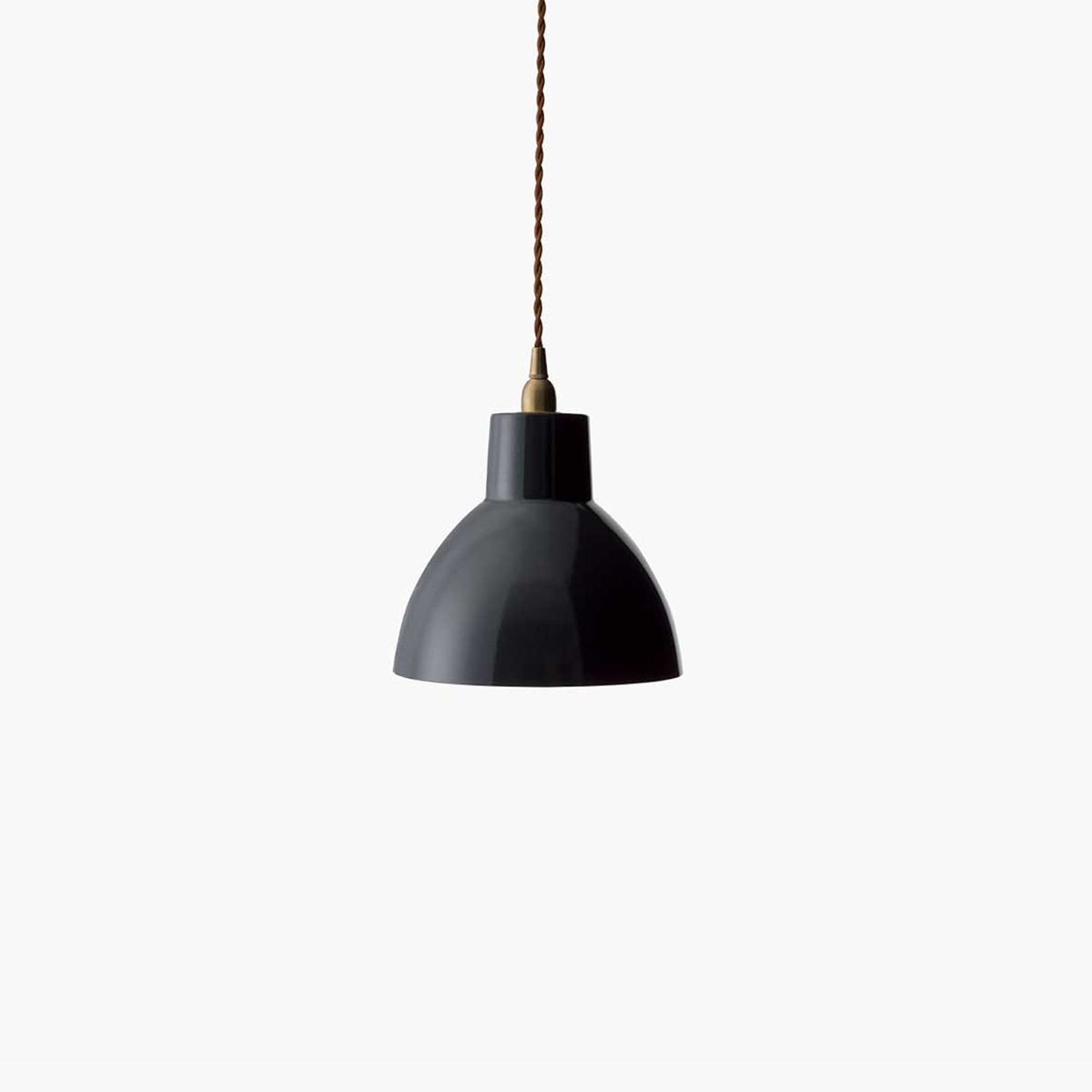 ＨＥＲＭＯＳＡ　ハモサ　ペンダントライト　OWL LAMP（オウルランプ）　引掛けシーリング　白熱電球付き（E17/60W&times;1）　電球色　～4.5畳　LED対応可　dark grey（ダークグレー）　EN-023DGY｜わがと照明