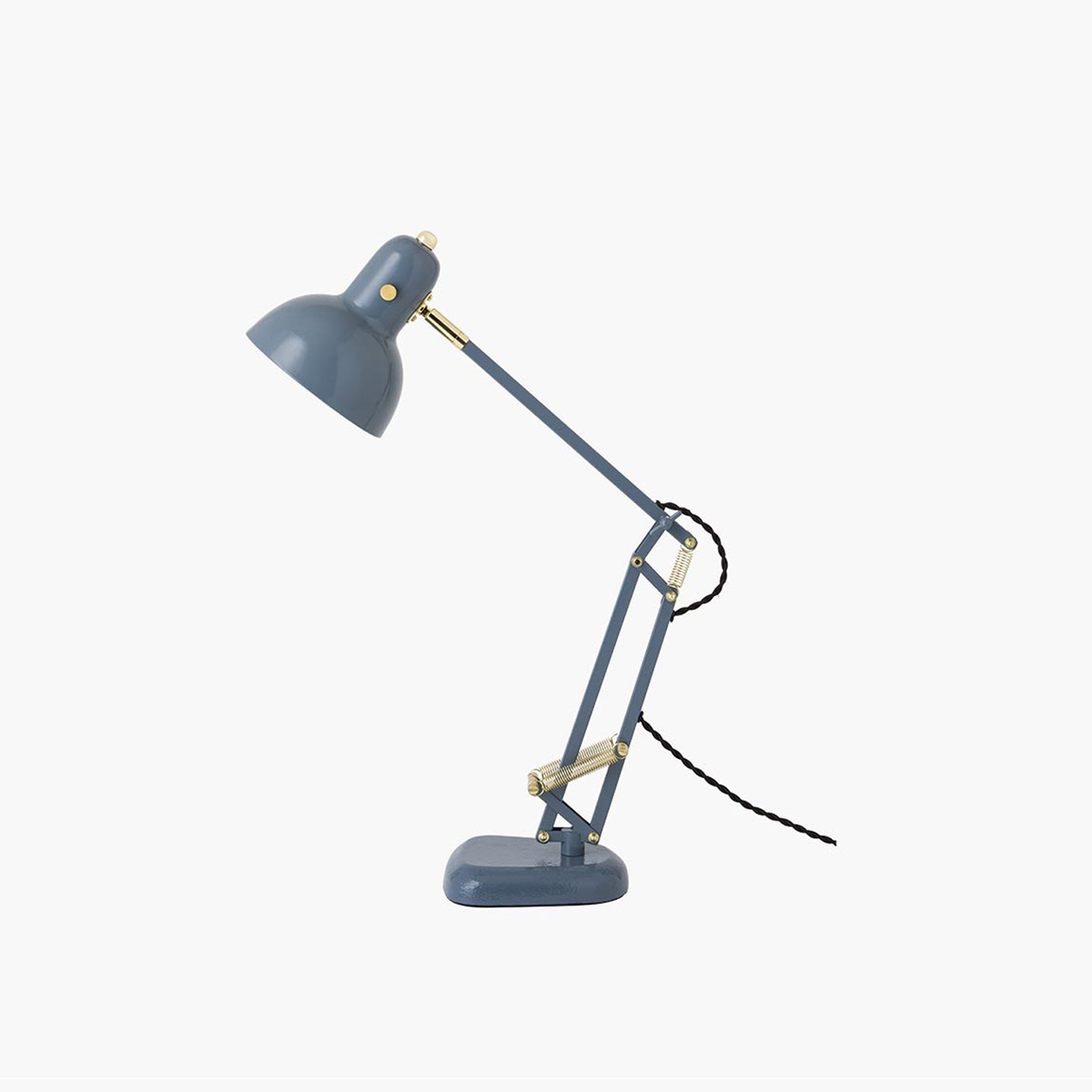 ＨＥＲＭＯＳＡ　ハモサ　デスクランプ/デスクライト　CALTON DESK LAMP（カールトンデスクランプ）　ベースタイプ　白熱電球付き（E26/40W×1）　電球色　LED対応可　コンセントタイプ（中間スイッチ付き）　vintage grey（ヴィンテージグレー）　FP-006VGY