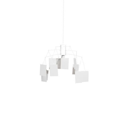 ＨＥＲＭＯＳＡ　ハモサ　ペンダントライト　MEMORIA PENDANT LAMP（メモリアペンダントランプ）　引掛けシーリング　LED電球付き（E26/60W LED×1）　電球色　～4.5畳　white（ホワイト）　ME-001WH
