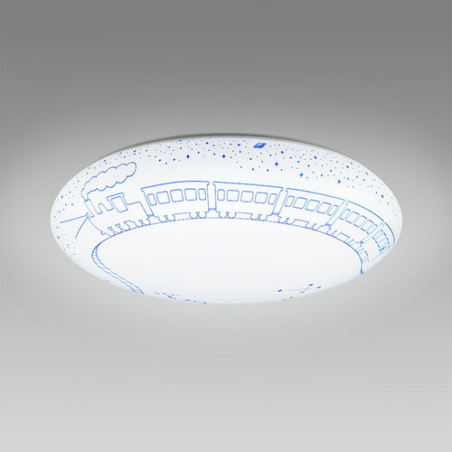ホタルクス ＬＥＤシーリングライト 天井直付 簡易取付 ６５００Ｋ 昼光色 調光 ～８畳 かんたん留守タイマー ホタルック機能 シルクデザイン「銀河鉄道」 HLDZ08423SG