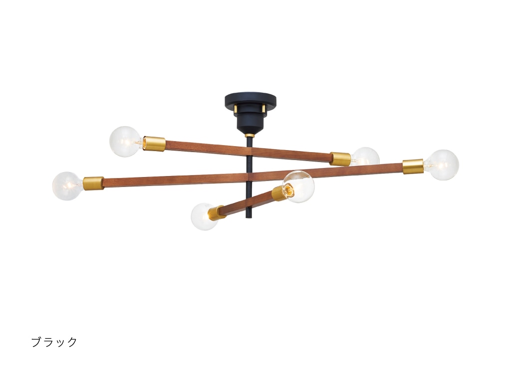 インターフォルム　INTERFORM　Astre - baum - アストル バウム　シーリングライト　E26　ブラック　引掛けシーリング　電球別売　LT-3530BK