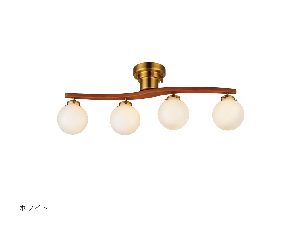 インターフォルム　INTERFORM　Owen オーウェン　シーリングライト　E17　ホワイト　引掛けシーリング　白熱電球付き　LT-4023WH｜わがと照明