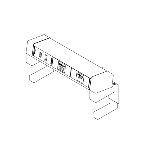 石黒製作所 PLA-PART G004 クランプ式コンセント 3口 電源/USB-A(中継)/USB-C(コード付) コード長:2m 15A 125V 最大:1500W 黒 G004-3-EAC-B|わがと照明
