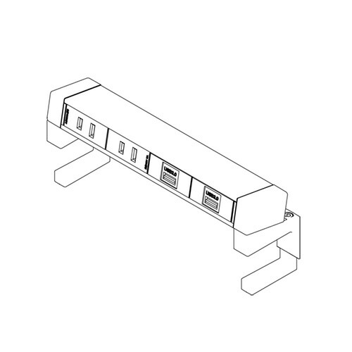 石黒製造所 ＰＬＡ-ＰＡＲＴ G004 クランプ式差し込み 4口 ワット数/ワット数/USB-A(中継ぎ)/USB-A(中継ぎ) 吊りひも長：2ｍ 15A 125V 最大限度：1500W 黒 G004-4-EEAA-B 木材・建築資材・設備-花・ガーデン・DIY