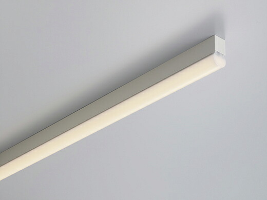 ＤＮライティング　TRIM　LINE　LED照明器具　間接照明　TRE2-D‐APL　調光兼用型　ドーム型カバー　本体色:白(ホワイト)　全長1200mm　白色　高演色型　TRE2-1200H42D-APL ※受注生産品｜わがと照明