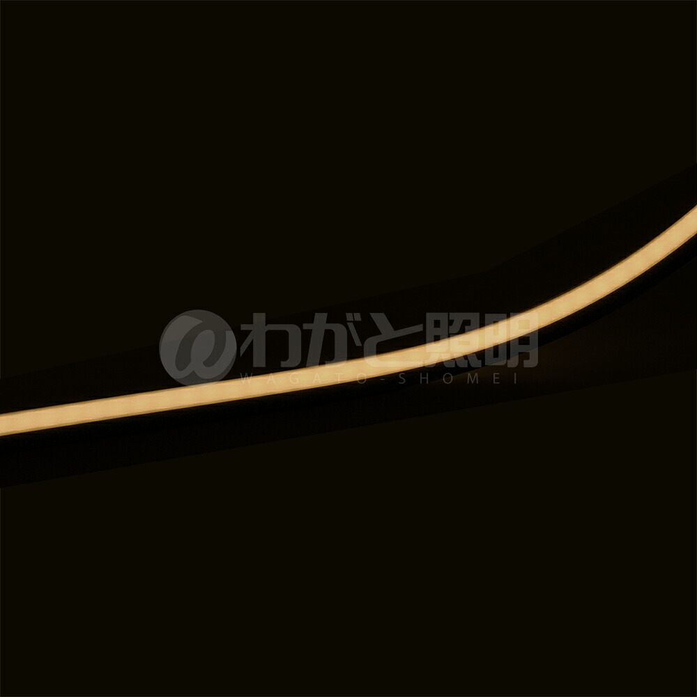 ＴＥＳ　ＬＩＧＨＴＩＮＧ　フレキシブル照明　Qoonela ミルキー Black（クーネラミルキーブラック）　TQMBシリーズ　コネクタタイプ　全長：3010mm　3000K　電球色　片側コネクタタイプ　TQMB-3010-30-S-C ※受注生産品