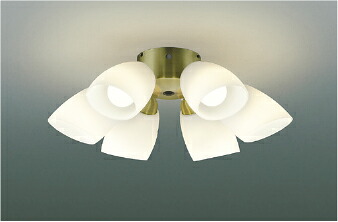 ＫＯＩＺＵＭＩ　ＬＥＤインテリアファンＳシリーズ専用灯具　照明器具単独での使用不可　ＬＥＤ４６．８Ｗ　(ランプ付)　電球色　２７００Ｋ　（ファン別売）　AA41901L｜わがと照明