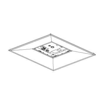 ＫＯＩＺＵＭＩ ＬＥＤ軍事基地ともし火 本体 真四角印字機 埋込型 （照明ランプ別売） AD92228