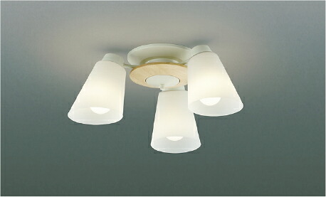 ＫＯＩＺＵＭＩ ＬＥＤ最高限度 飾り気の無い打っ付け式 高温発光白熱電球６０Ｗ×３灯好いかげんに (照明ランプ付) 白熱電球色 ２７００Ｋ AH42071L