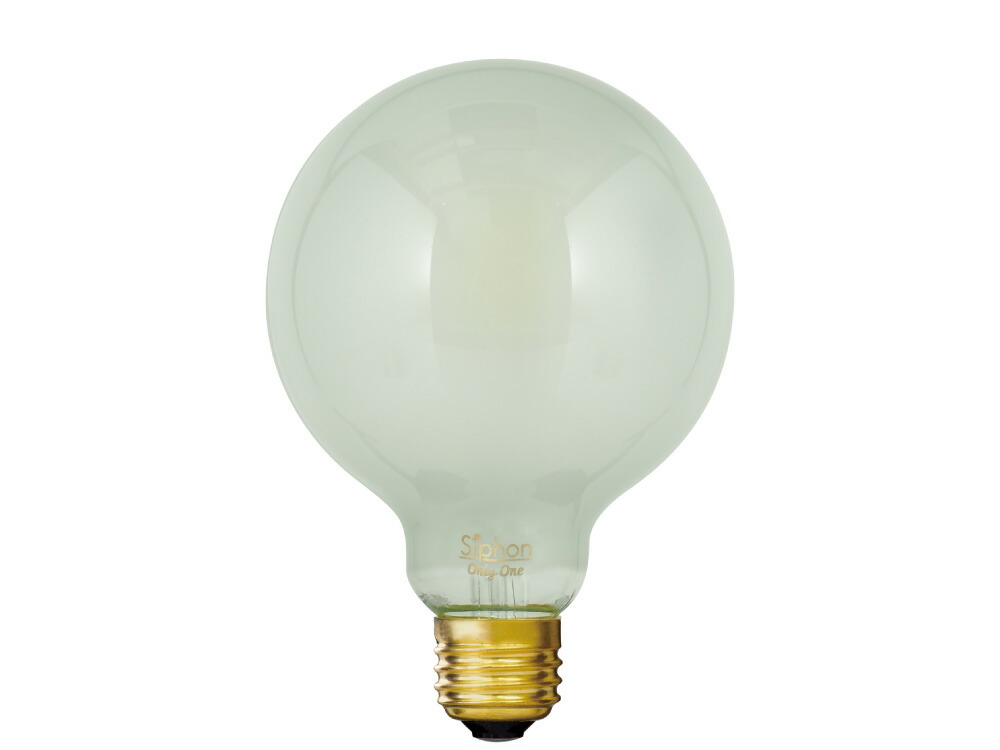 ビートソニック　OnlyOne(オンリーワン)　LED電球　Siphon(サイフォン)　ボール電球形　Ball95(ボール95)　Frost　G95(外径95mm)　50W形相当　昼光色(5800K)　E26　7.0W　600lm　フロスト　LDF76