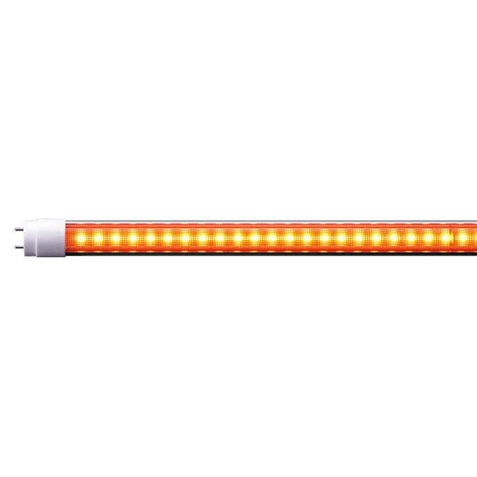 エムジー　直管LED　LED蛍光灯　EZSWITCH/イージースイッチ　LS1200U2シリーズ　40形(40W形)　オレンジ　半導体工場　クリーンルーム向け　全光束(グロー方式)：600lm　G13口金　グロー、ラピッド、インバータ、AC電源直結(両側給電)対応　LS1200D-U2 ※受注生産品