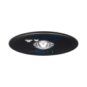 東芝 LED非常用照明器具 埋込形 専用形 Φ100mm 30形(低天井用~6m) 常時消灯/非常時LED点灯 本体色:黒(ブラック) LEDEM30221MK ※受注生産品