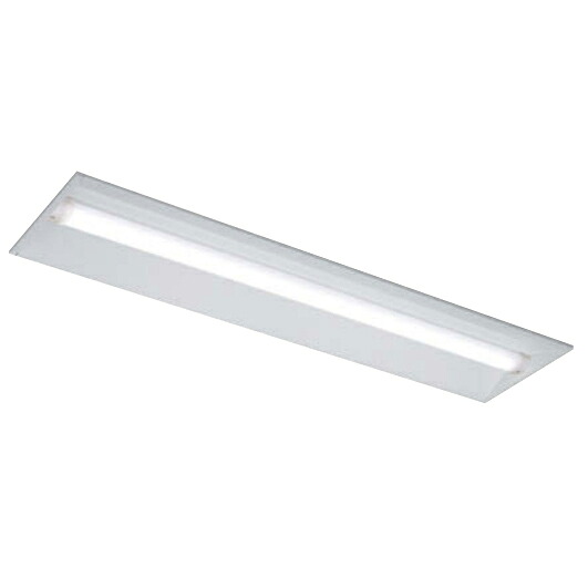 東芝　ＬＥＤベースライト　ＴＥＮＱＯＯ　防湿・防雨形　埋込形　４０タイプ　Ｗ３００　一般タイプ６，９００lmタイプ　Ｈｆ３２形&times;２灯高出力形器具相当　電球色（３０００Ｋ）　ＡＣ１００Ｖ～２４２Ｖ　LEER-43004W+LEEM-40694L-WP-LS9　※受注生産品｜わがと照明
