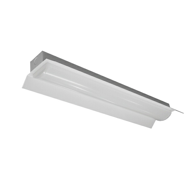 ホタルクス　LED一体型ベース照明　Nuシリーズ　両反射笠形　150mm幅　20形　ホタルックタイプ(残光)　固定出力　100V～242V　FL201灯相当　昼白色　ライトユニット付　MAB2101/08N5SG-N8(AB201501+DLU20805NSGN8)　※受注生産品｜わがと照明