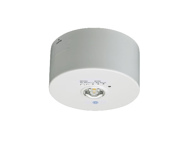 三菱　非常用照明器具　直付形　電池内蔵形　LED専用形　リモコン自己点検（リモコン別売）　一般形　平常時消灯/非常時LED点灯　昼白色　30分間定格形　ミニハロゲン30形器具相当　高天井用～10m　本体白色　EL-CB31113B ※受注生産品｜わがと照明