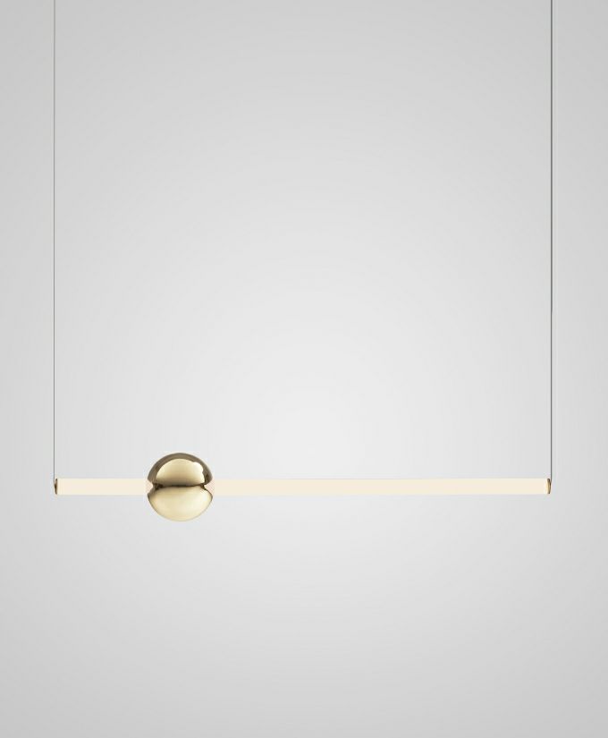 ＬＥＥ ＢＲＯＯＭ リー・ブルーム シャンデリヤともし火 ORION TUBE PENDANT 上昇限度直付 内蔵LED（白熱電球色） 外後ばらい１番ウッド付き添い人 POLISHED GOLD（ポリッシュドゴールド） ORION TUBE PENDANT POLISHED GOLD