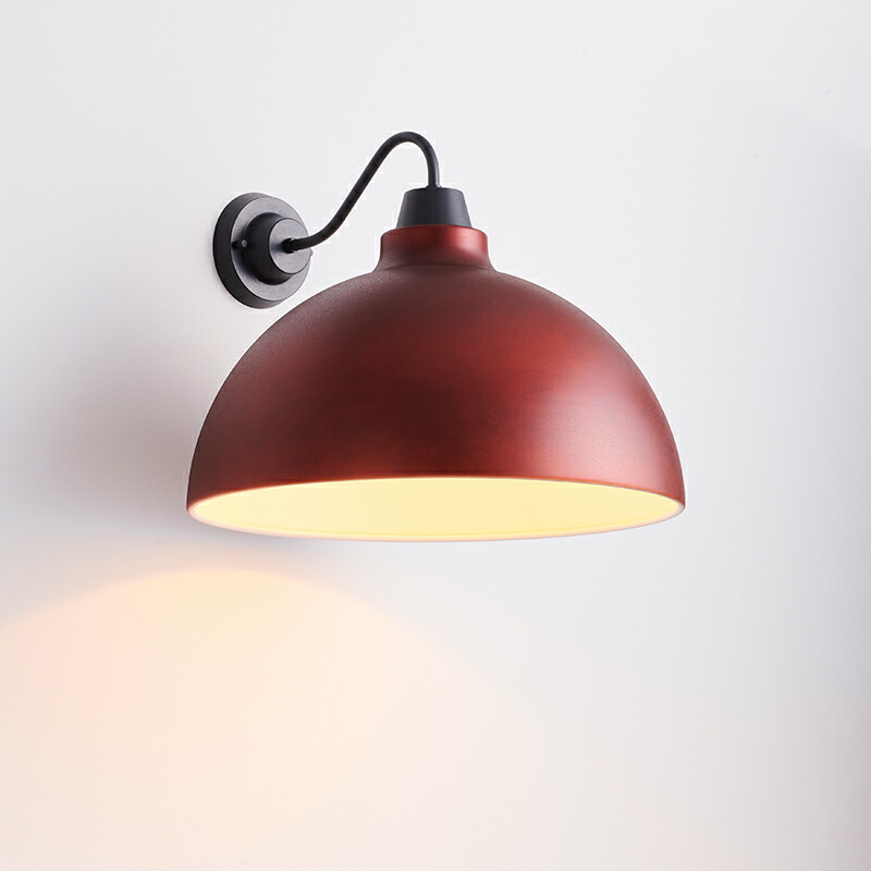 ＭＡＸＲＡＹ CRAFT LAMP Bowl S Bracket/手工芸品照明ランプ どんぶり鉢S 鉤括弧ともし火 直付印字機 サテンストーンレッド E26口金 照明ランプ別売 MB50441-05(OP0169724+OP0170105)