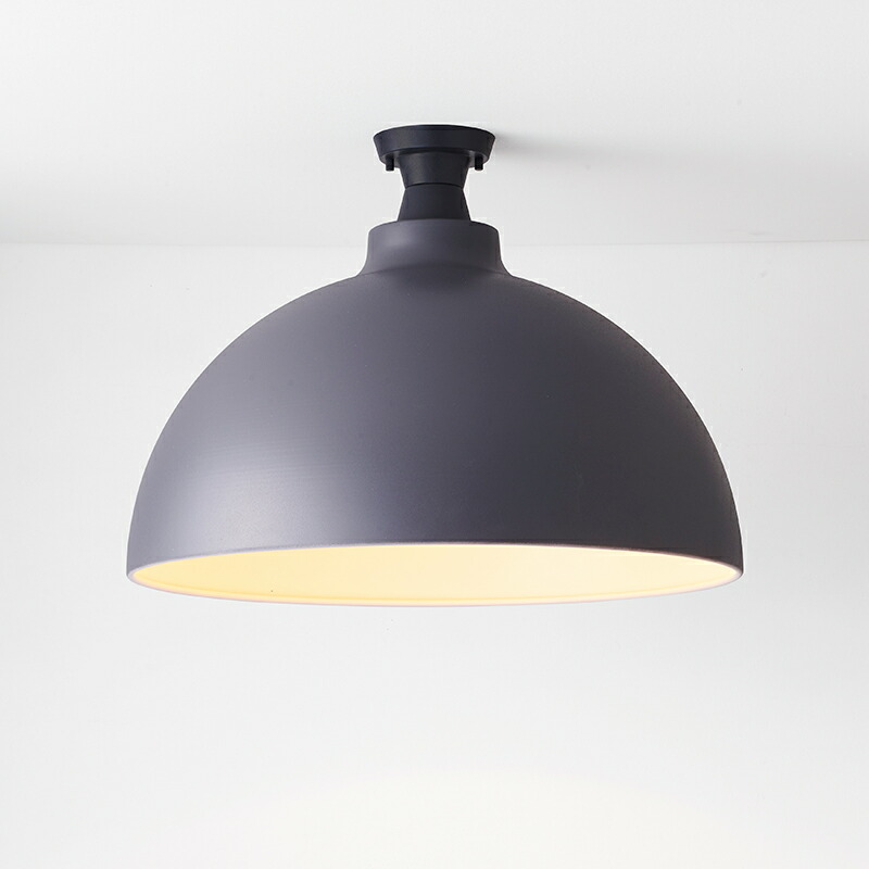 ＭＡＸＲＡＹ　CRAFT LAMP Bowl L CEILNG/クラフトランプ ボウルL　シーリングライト　直付タイプ　サテンチャコールグレー　E26口金　ランプ別売　ML30160-25(OP0169924+OP0170025)