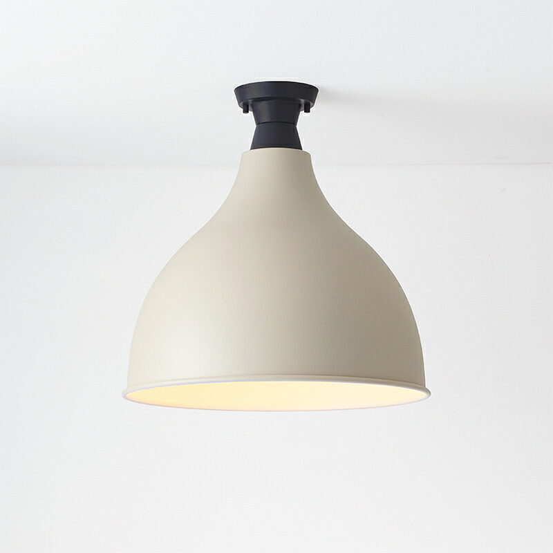 ＭＡＸＲＡＹ　CRAFT LAMP Eggplant L Ceiling/クラフトランプ エッグプラントL　シーリングライト　直付タイプ　サテンサンドベージュ　E26口金　ランプ別売　ML30162-03(OP0169924+OP0170203)｜わがと照明
