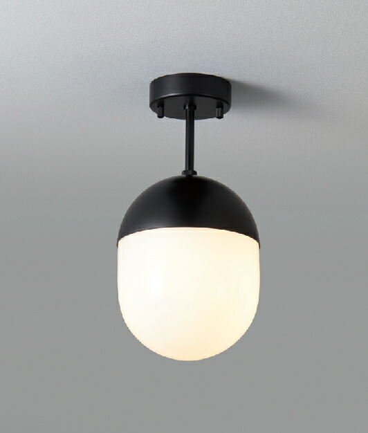 MAXRAY Orb(al)/オーバル Φ150 シーリングライト 直付け 壁面取付け可 ブラック(黒) E17口金 ランプ別売 ML30176-02(OP0171302+OP01737)|わがと照明