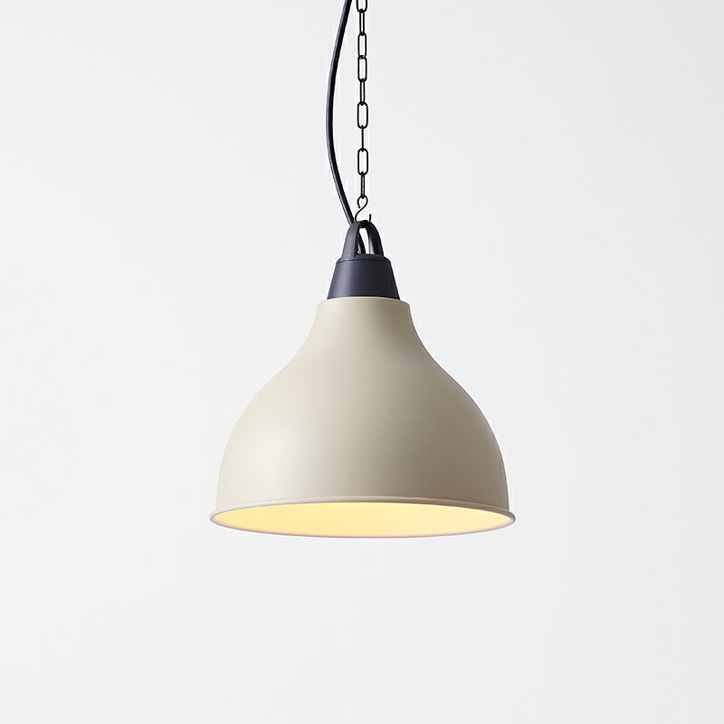 ＭＡＸＲＡＹ　CRAFT LAMP Eggplant S CHAIN PENDANT/クラフトランプ エッグプラントS　ペンダントライト　引掛シーリング　サテンサンドベージュ　E26口金　ランプ別売　MP40643-03(OP0169524+OP0170303)｜わがと照明