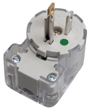 明工社　医用接地プラグ　輸出用医用接地配線器具ＵＬ・ＣＳＡ登録品　５-１５Ｐ　１５Ａ　１２５Ｖ　クリア　【１０個入り】　ME7074