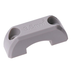 明工社 太径電線相応う吊りひも手持ち部分 Ｌ５/Ｌ６-１５用 かかわり合いプラグ・コネクター用オプション品 ３.５ｓｑ電話線相応う 白いこと 【１０個入り口・入口】 MZ2452W