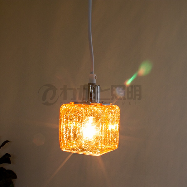 受賞店舗 キシマ Cc 402 アンバー クラックキューブ 小型ペンダントライト 即納 全国送料無料 Www Endocenter Com Ua