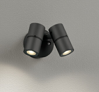 βオーデリック/ODELIC スポットライト LED一体型 非調光 温白色 マットブラック スプレッド配光 レール取付専用 βオーデリック⁄ODELICエクステリア スポットライト LED一体型 電球色