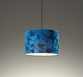 ODELIC ペンダントライト(和風) made in NIPPONシリーズ 藍染め LEDランプ付 白熱灯器具60W相当 引掛シーリング 調光・調色 電球色~昼光色 2700~6500K 高演色LED Bluetooth OP252966BR|わがと照明