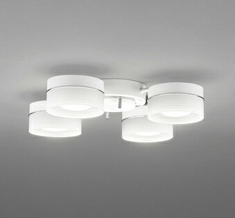 ＯＤＥＬＩＣ　シャンデリア　簡易取付A　引掛シーリング　高演色LED　～4.5畳　LEDランプ付　4灯　非調光　昼白色5000K　マットホワイト　OC257172NR