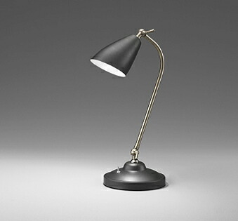 ＯＤＥＬＩＣ　デスクスタンド　スタンドライト　高演色LED　LEDランプ付　白熱灯器具60W相当　非調光　昼白色5000K　黒（ブラック）　OT265014NR