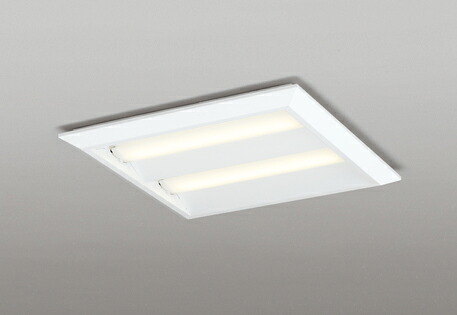 ODELIC LEDベースライト 直付・埋込兼用型 埋込穴□500mm 電球色 FHP32W×4灯相当 LEDユニット付き XL501016P2E|わがと照明