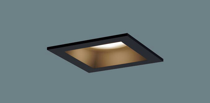 パナソニック　ダウンライト　高気密SB形　集光タイプ　LEDフラットランプ用　専用調光器対応（別売）　埋込穴□100mm　100形ダイクール電球1灯器具相当　電球色　(ランプ付)　XAD3124LCB1(LGD9104+LLD3020LCB1)