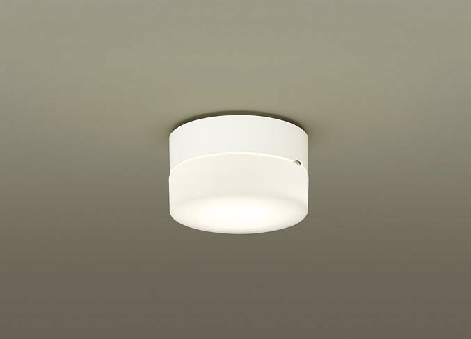 パナソニック　天井直付型・壁直付型　LED（電球色）　シーリングライト　拡散タイプ　LEDフラットランプ交換型・防雨型　60形電球1灯器具相当　LEDフラットランプφ70用　ランプ付　XLGE5001CE1(LGW51769W+LLD2000LCE1)