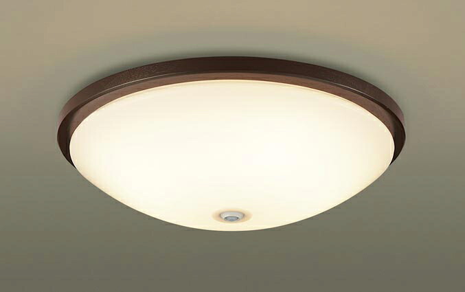 パナソニック 天井直付型 LED(電球色) 小型シーリングライト 拡散タイプ・カチットF 引掛シーリング FreePa・ON/OFF型・明るさセンサ付 丸形スリム蛍光灯20形1灯器具相当 LED内蔵 LGBC81046LE1|わがと照明
